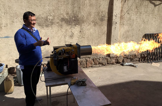 CHINA Óleo de 500 quilowatts - fase ateada fogo da chama do dobro do queimador um tamanho de 640 x 550 x 660 milímetros fornecedor
