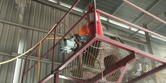 Secador de areia KV30 210 - 270Kw Queimador de óleo de motor de resíduos Queimador de óleo sujo usando óleo de pneu reciclado