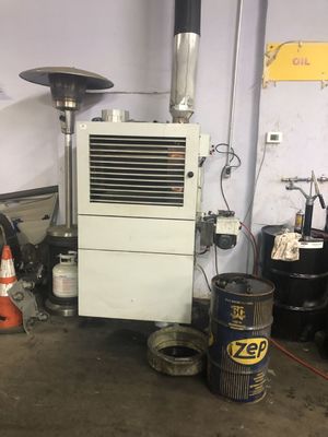 Popular na Inglaterra 120Kw aquecedor de óleo de resíduos portátil com tanque de óleo de 100L